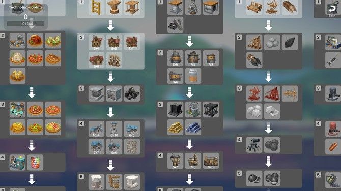 玩家指挥使魔部队在树干斜坡上布防，箭塔与魔法阵交错排列，准备迎击敌人