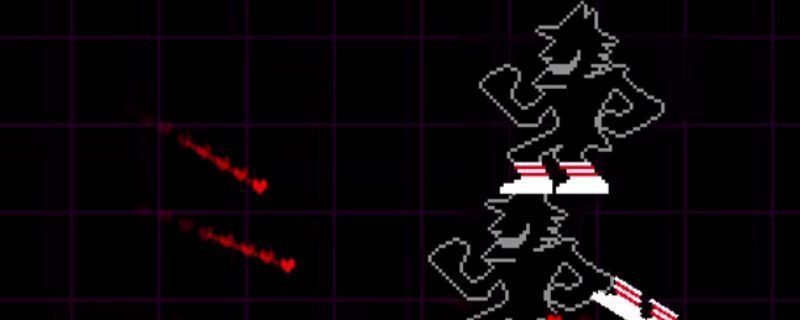 ShadowGuy站在昏暗场景中，手持武器准备射击，背景闪烁着神秘符文光影