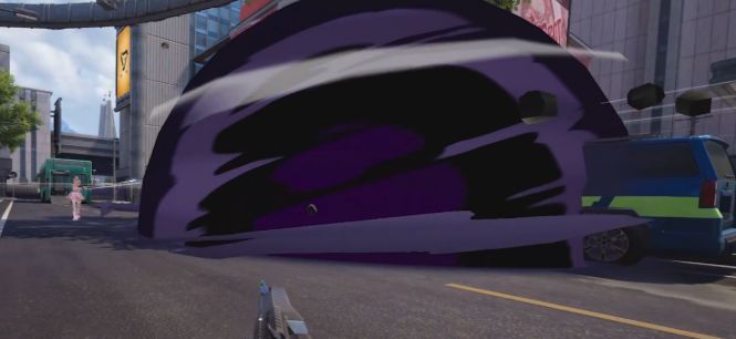 余烬与队友协同作战画面，黑夜领域中队友加速冲锋，敌人被困其中