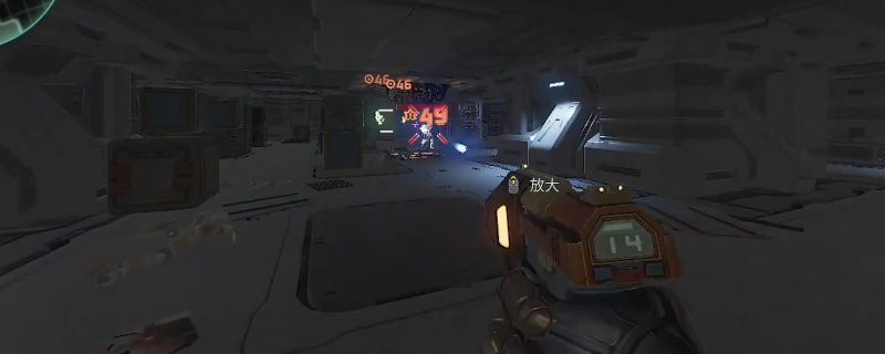 《死域Rogue》区域三任务场景，角色在昏暗的废墟中前行，周围充满混沌能量特效，远处可见任务目标标记