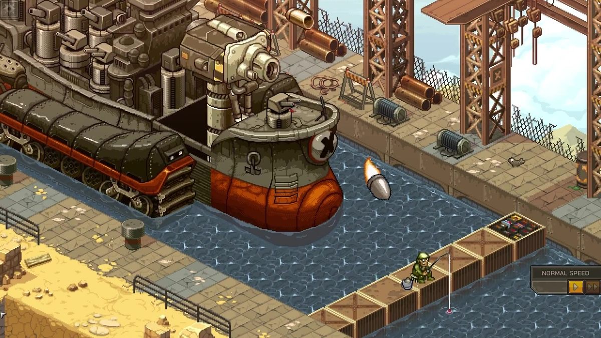 角色使用重机枪扫射成群敌人，画面充满动感与打击感