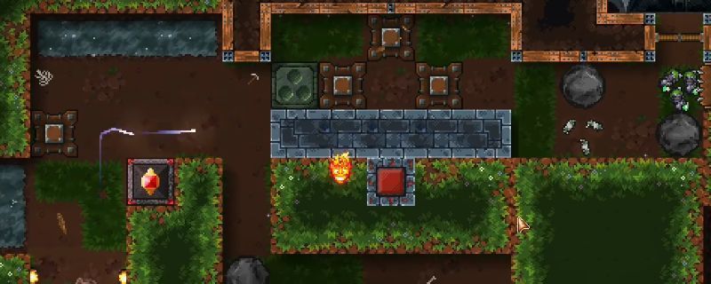 《地牢战争3》第七关游戏画面，展示移动墙体即将撞击成群怪物的紧张瞬间，场景充满暗黑地牢风格