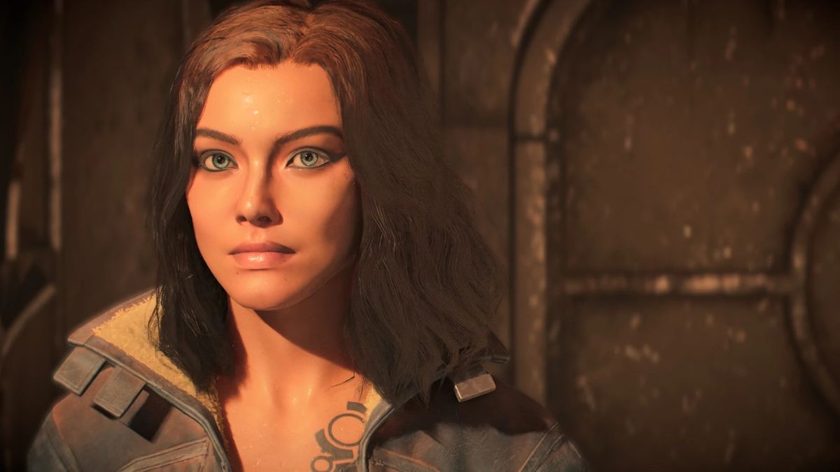 女主在剧情对话中的表情特写，Mod优化后情感表达更为细腻真实