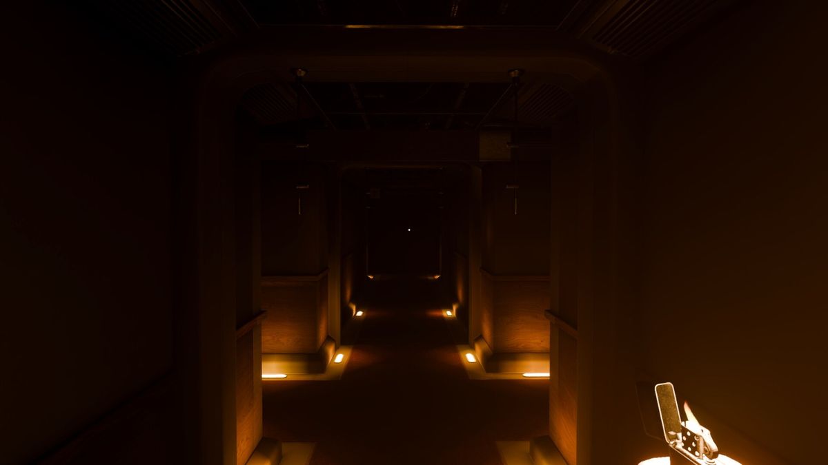 实验室内部场景，破碎的玻璃、散落的文件与血迹斑斑的地面暗示曾发生过激烈冲突