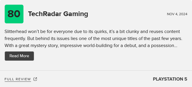 IGN评分页面截图，《野狗子：裂头怪》获得50分，评测标题为‘有趣的创意被重复玩法消磨殆尽’