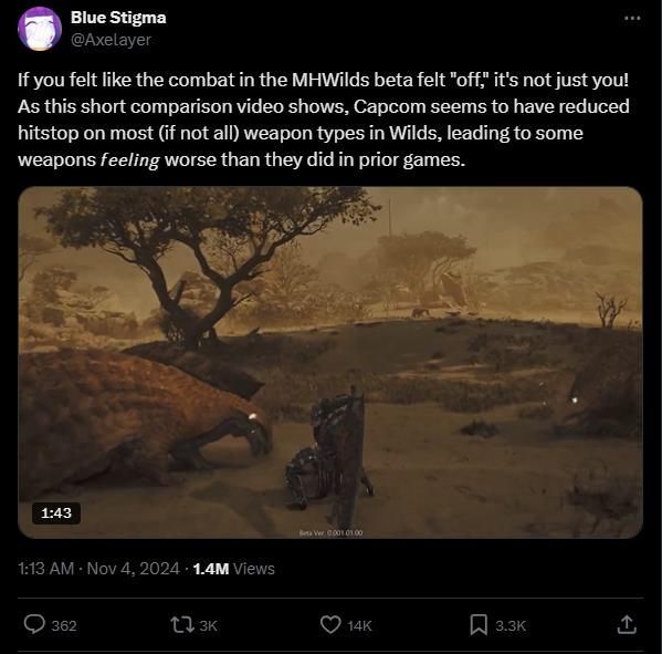 玩家@Axelayer发布的分析图示，展示不同作品中Hitstop帧数对比