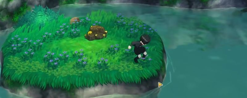 《牧场物语 来吧！风之繁华集市》游戏内场景，展示角色在黄色风车小屋附近准备进行二段跳的视角，地形高低错落，暗示存在隐藏路径