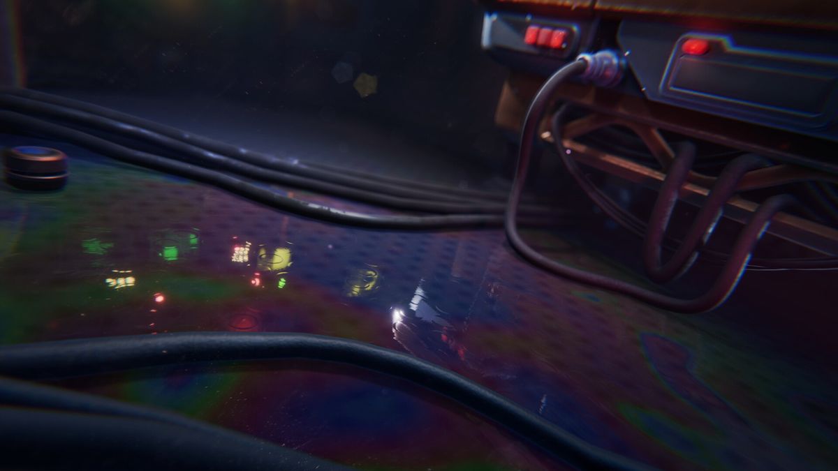 昏黄灯光下的古老书桌，散落着写满神秘符号的纸张和一台老式对讲机