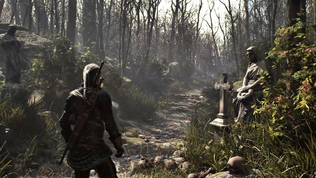 室内书房场景，书架摆满古籍，阳光透过窗户形成清晰的光束