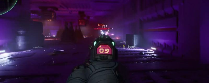 《死域Rogue》区域1精确定位任务场景，玩家角色在狭窄通道中躲避激光与导弹攻击，周围有释放绿色能量球的敌人