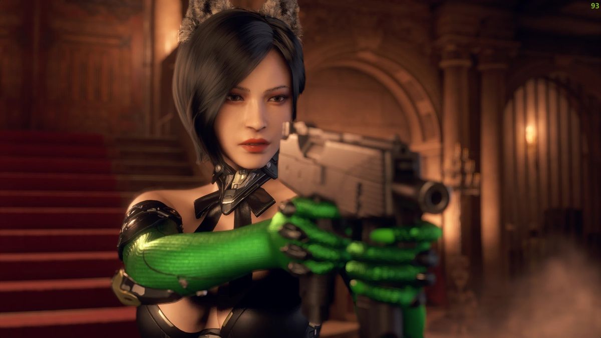 艾达王蹲伏潜行状态下的新皮肤表现，动作与服装贴合自然