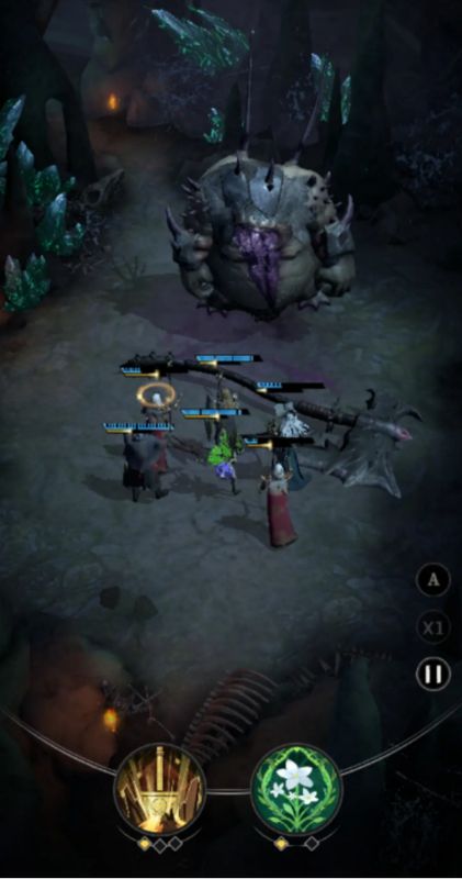 光盾与海伦娜协同作战，游侠在后方远程输出，构成稳固的战斗阵型