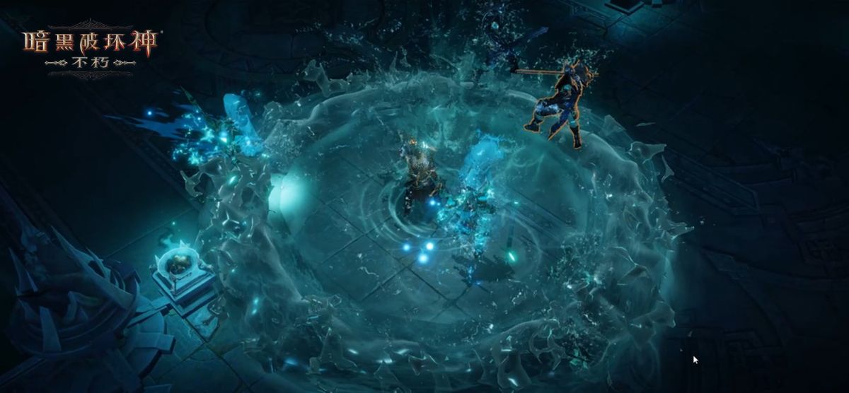 技能搭配界面展示【乘风破浪】BD配置，装备图标与技能连线清晰，背景为风暴海域战斗场景