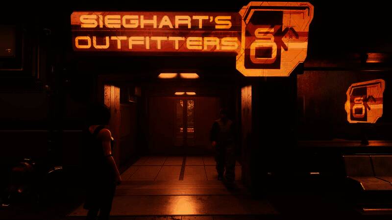 《星空》城市无加载Mod宣传图，展示霓虹城夜景与无缝探索概念