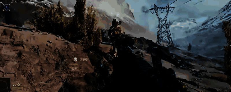 《战地6》游戏中M417步枪的武器界面展示，枪身细节清晰，配件槽位完整，背景为战场硝烟环境