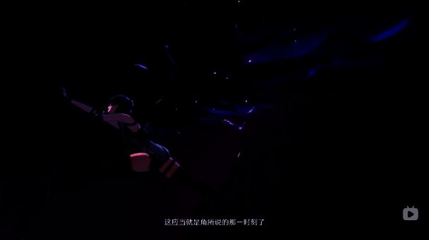 神秘吉祥物特写镜头，半机械半生物形态，眼神灵动，藏于废墟角落