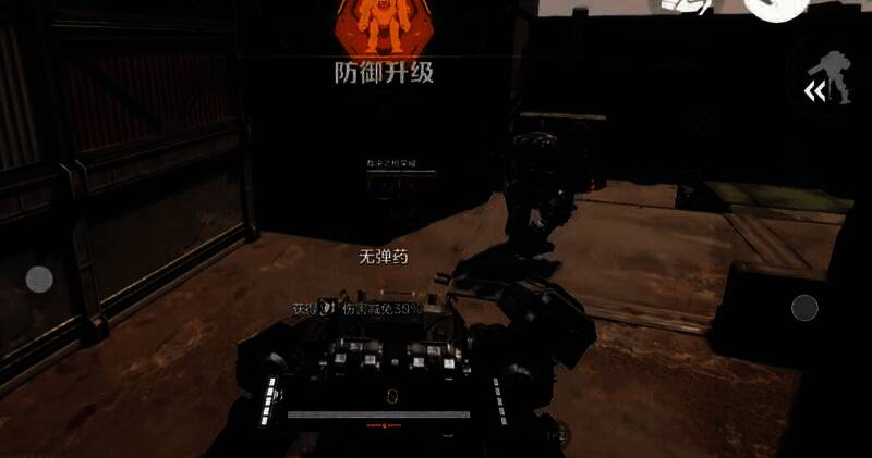 暴风机甲A型与其他角色协同作战，队友在其掩护下推进战场