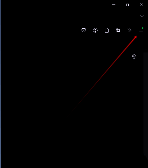 火狐浏览器主界面右上角三条横线菜单图标特写