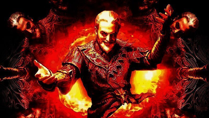 《上古卷轴：传奇》游戏主界面截图，展示卡牌对战场景与经典UI设计