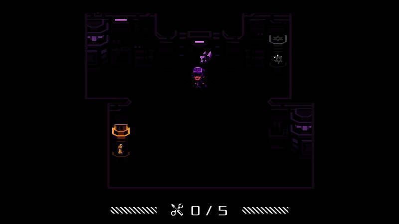 维修工手持工具行走在狭窄隧道中，前方机械闪烁红光，地面散落着烧焦零件