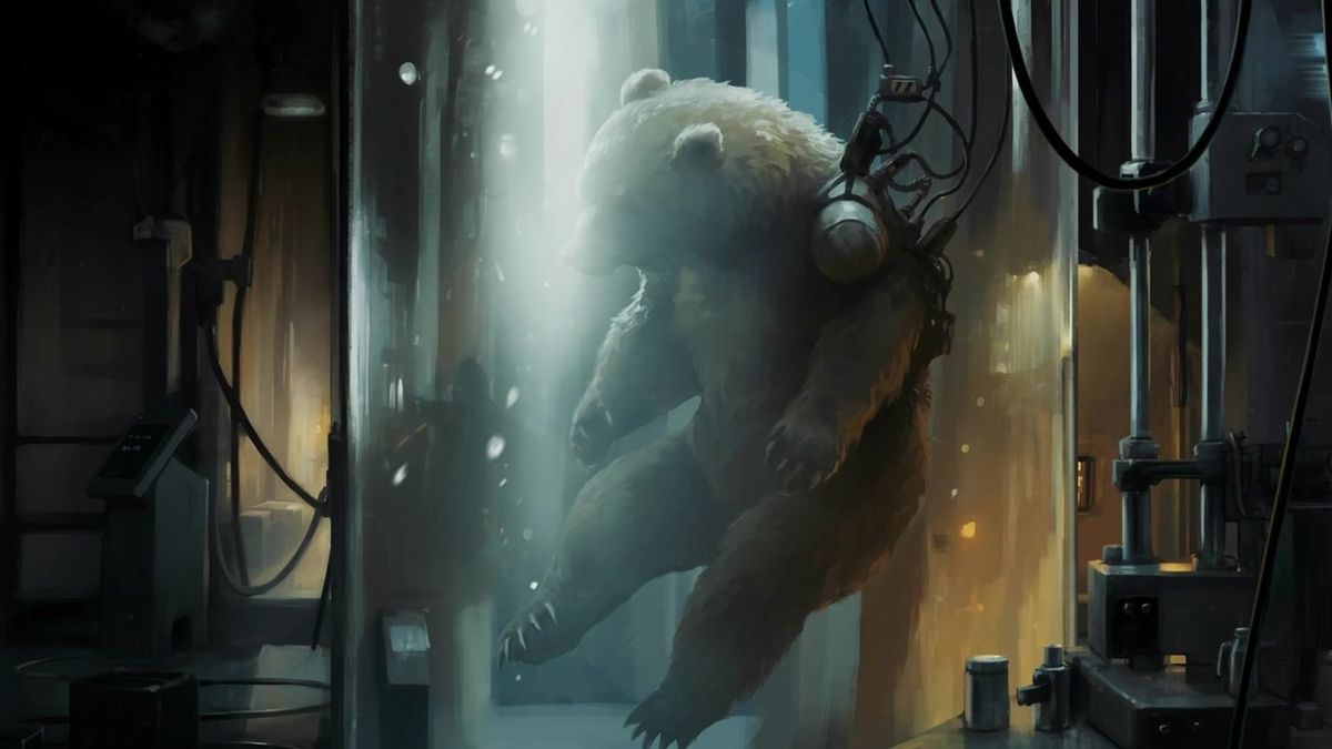 游戏设定图展示外星城市与科技建筑