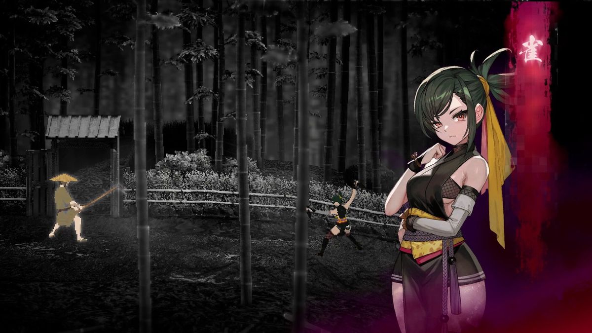 战斗画面，主角使用雾雨返进行反击，敌人被击飞，特效华丽