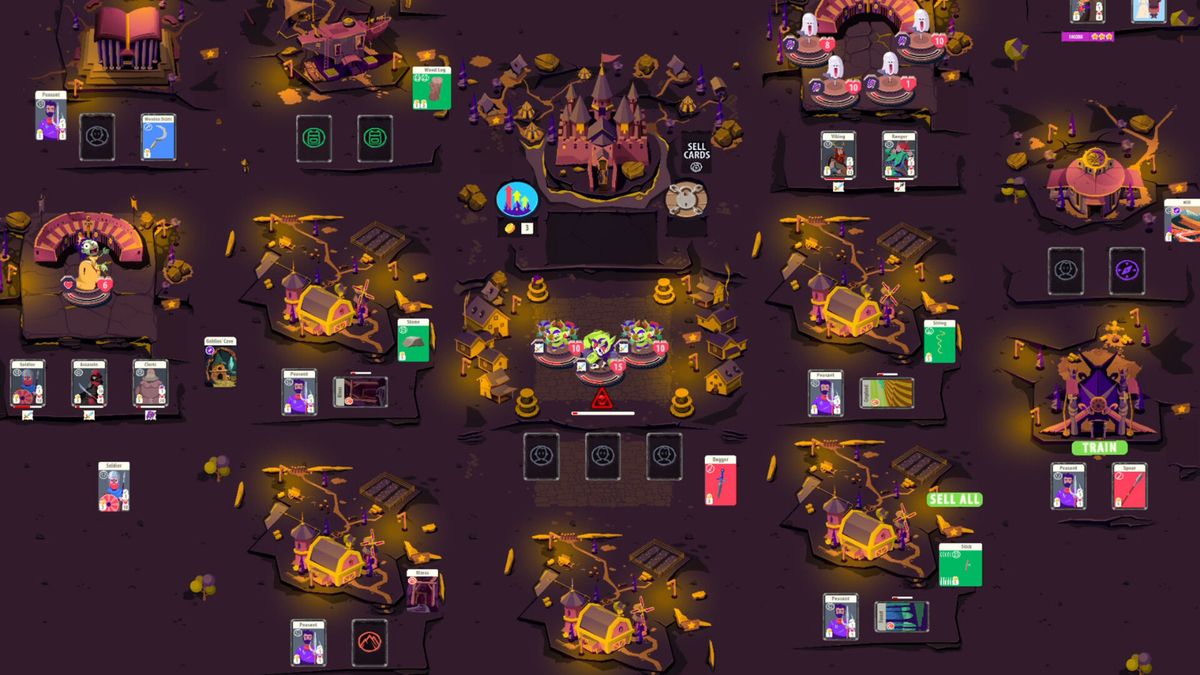 资源管理界面，显示木材、粮食、金币等资源的获取与使用情况