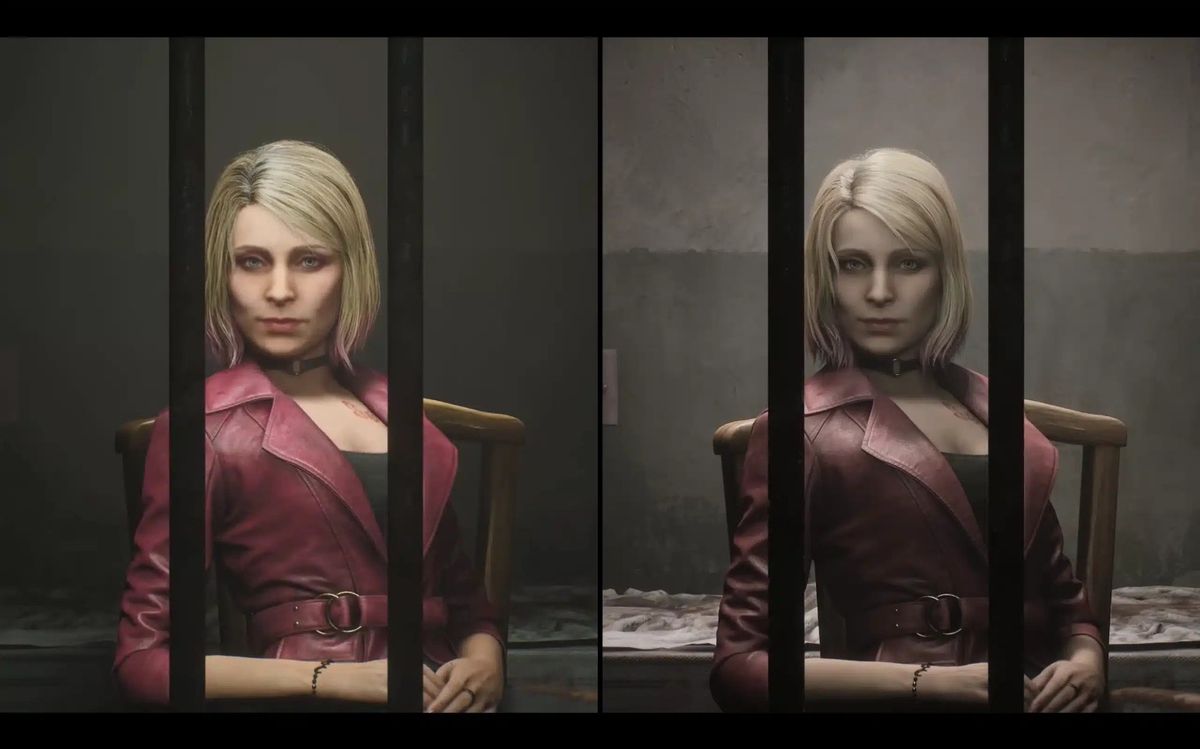 玛丽亚角色形象调整细节展示，胸部曲线更加自然