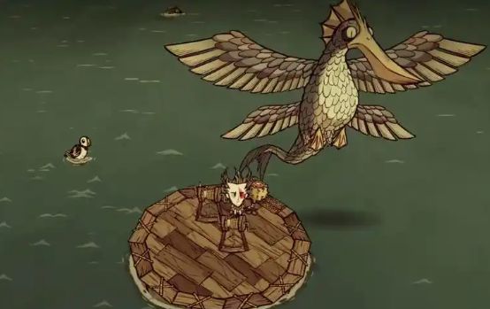 玩家使用冰法杖冻结邪天翁，准备发起反击，战斗气氛紧张激烈