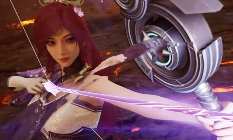 玩家正在进行武道对决的战斗画面，技能特效华丽，战斗紧张激烈