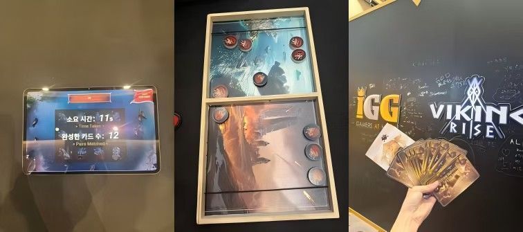 Viking Rise冠军战队颁奖仪式，选手高举奖杯合影留念