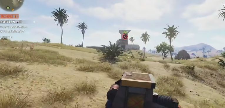 玩家在森林中采集木材，手持斧头砍伐树木，周围环境写实度极高