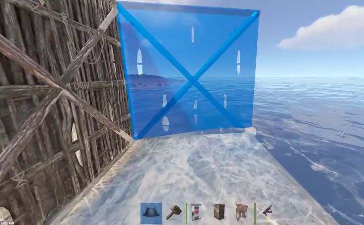 船坞屋顶结构示意图，展示三角形构造与稳固设计