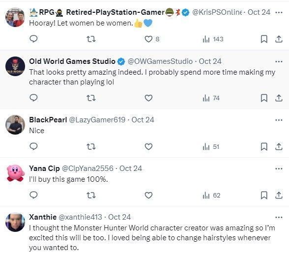 玩家自定义角色展示，不同体型与风格自由组合