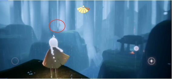 第三位先祖位于山洞深处，周围有发光的植物点缀