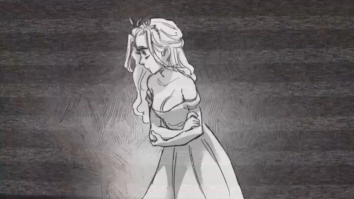 角色面部特写，展现细腻的插画风格与情绪表达