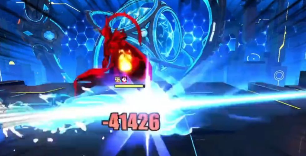 修普诺斯与青龙组队战斗场景，技能特效绚丽