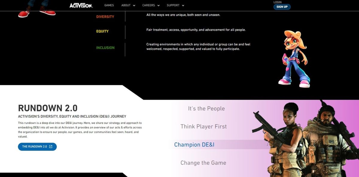 《使命召唤21：黑色行动6》角色设计草图，展示非二元性别角色形象