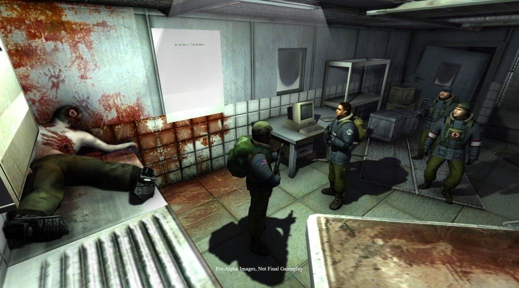 《怪形：重制版》游戏封面风格展示，整体色调阴暗，充满恐怖氛围