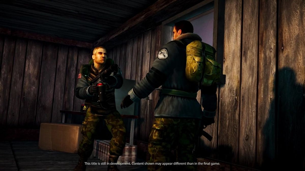 角色与怪物对峙的惊险瞬间，画面光影效果增强