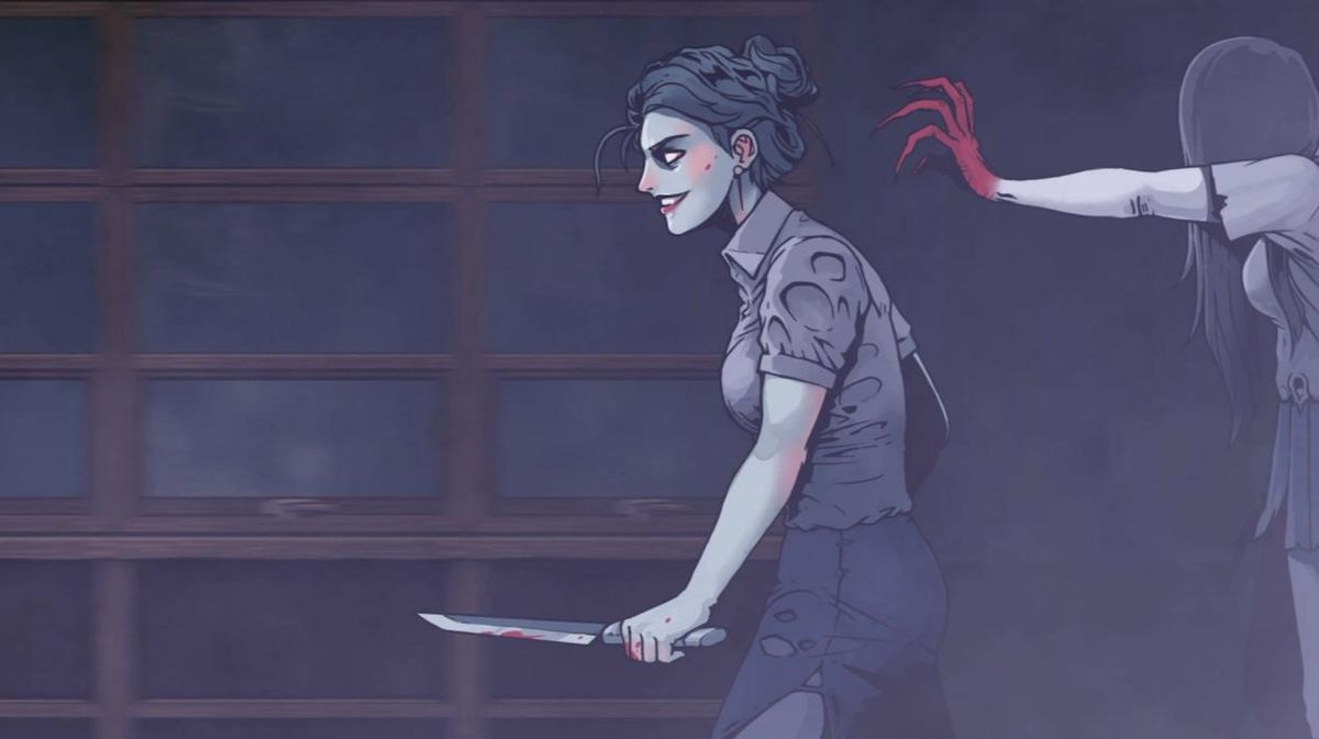 主角在黑暗中奔跑，手电筒的光束照亮前方未知道路