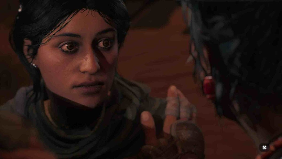 游戏剧情对白画面，角色表情生动，对话富有张力