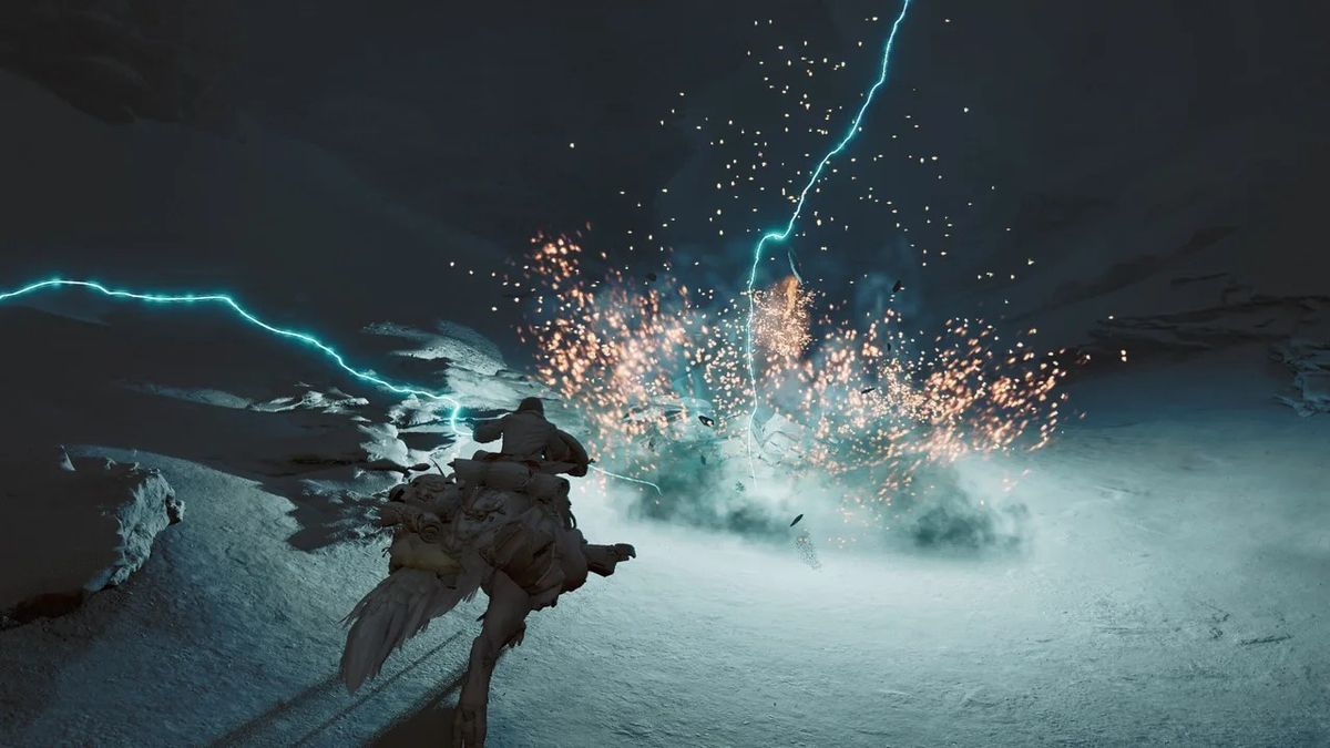 触觉回馈展示画面，猎人被怪物攻击时手柄震动反馈模拟