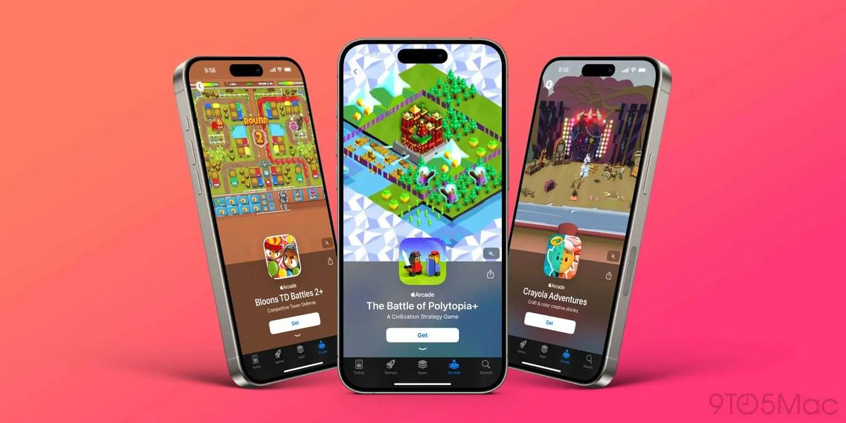 苹果游戏平台概念图，包含游戏推荐与活动展示区域