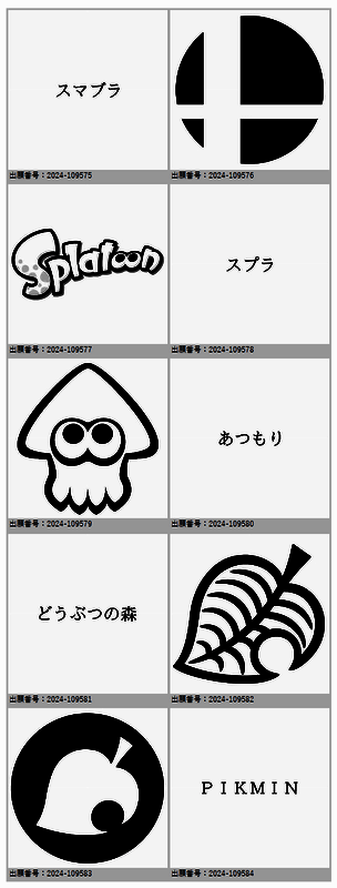 任天堂商标申请中《动物森友会》相关图标设计展示