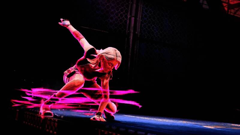 角色技能释放瞬间，特效炫酷，打击感十足