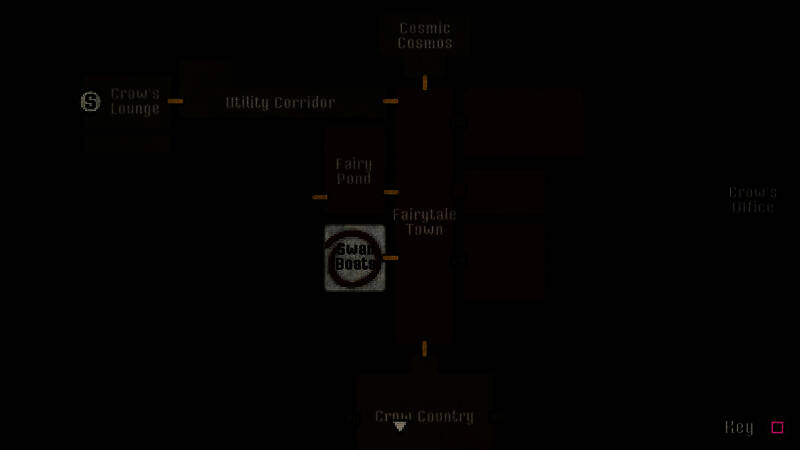 游戏实机截图，展示主角在乌鸦国度中寻找线索与解谜的过程