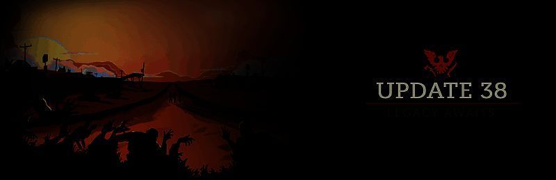 《腐烂国度2》38号更新界面展示，背景为末日废土场景