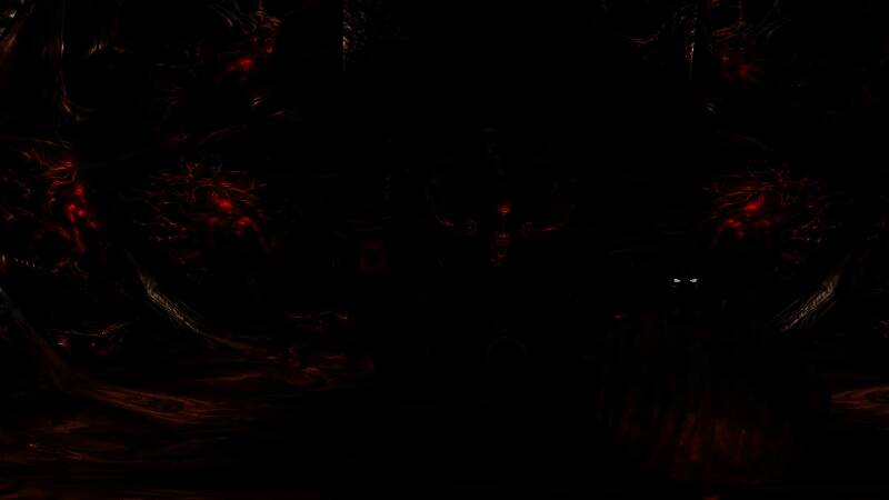 Rahab吸血鬼形象展示，红光环绕，氛围诡异