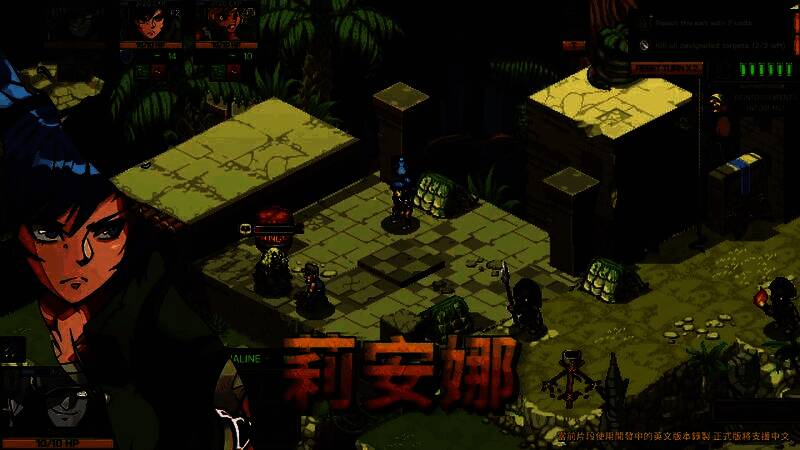 游戏主界面展示，UI风格复古科技感十足